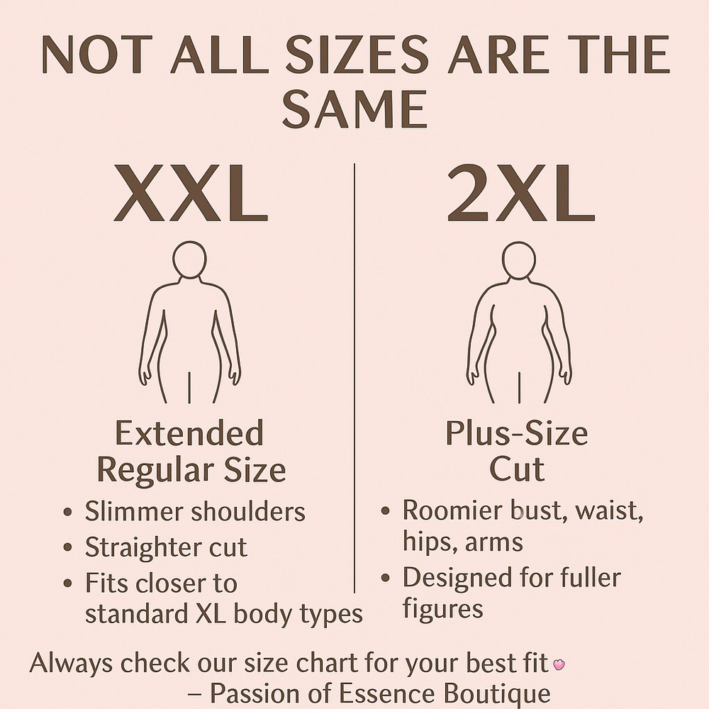 “Not All Sizes Fit the Same XXL, 1X, 2XL – What’s the Difference?”
